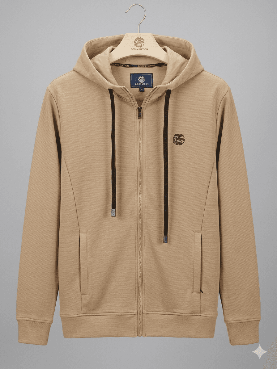 Regular Fit Zip Up Hoodie